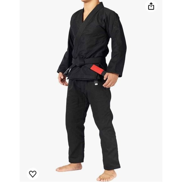 Fuji Sports All Around Mens A3 Brazilian Jiu Jitsu Gi Black Uniform - Picture 1 of 11